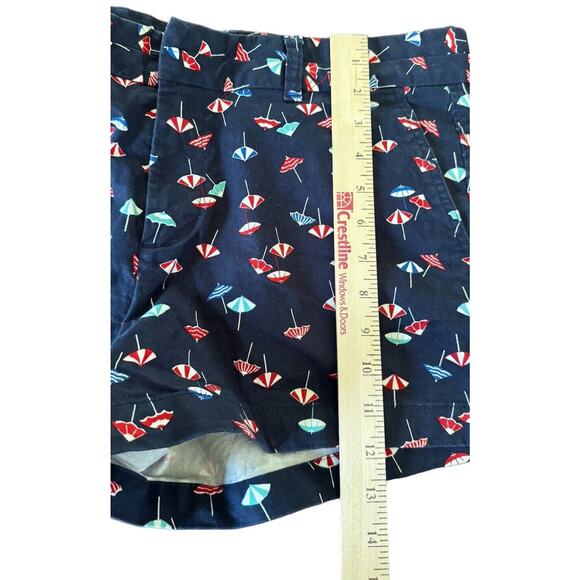 Khakis By GAP Womens Size 12 City 3 Inch Shorts Dark Blue Umbrella Summer Beach - Picture 4 of 6